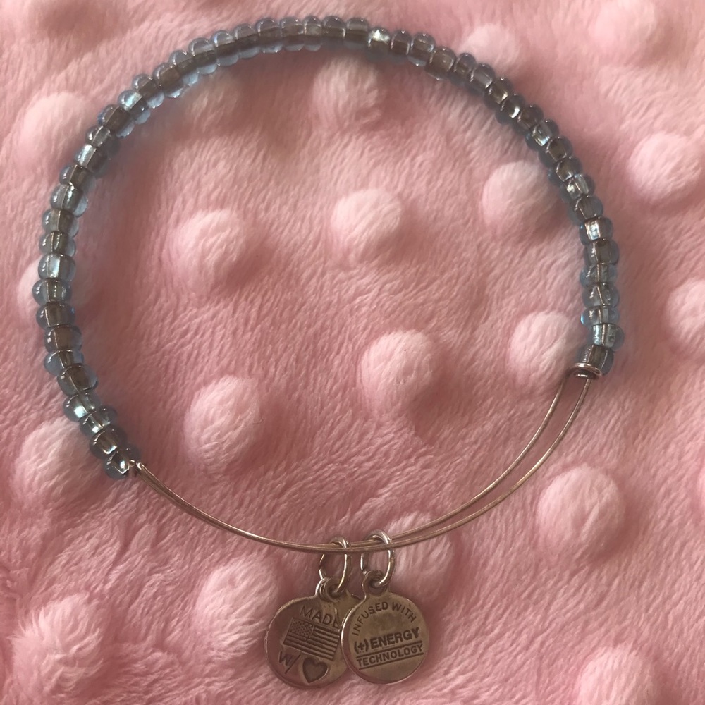 Authentic Alex & Ani Baby Blue Crystal Bracelet